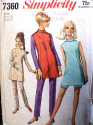 7360 67 MINI DRESS,TUNIC SLV OR NOT,PANTS,HOTPANTS PATTERN 12 32